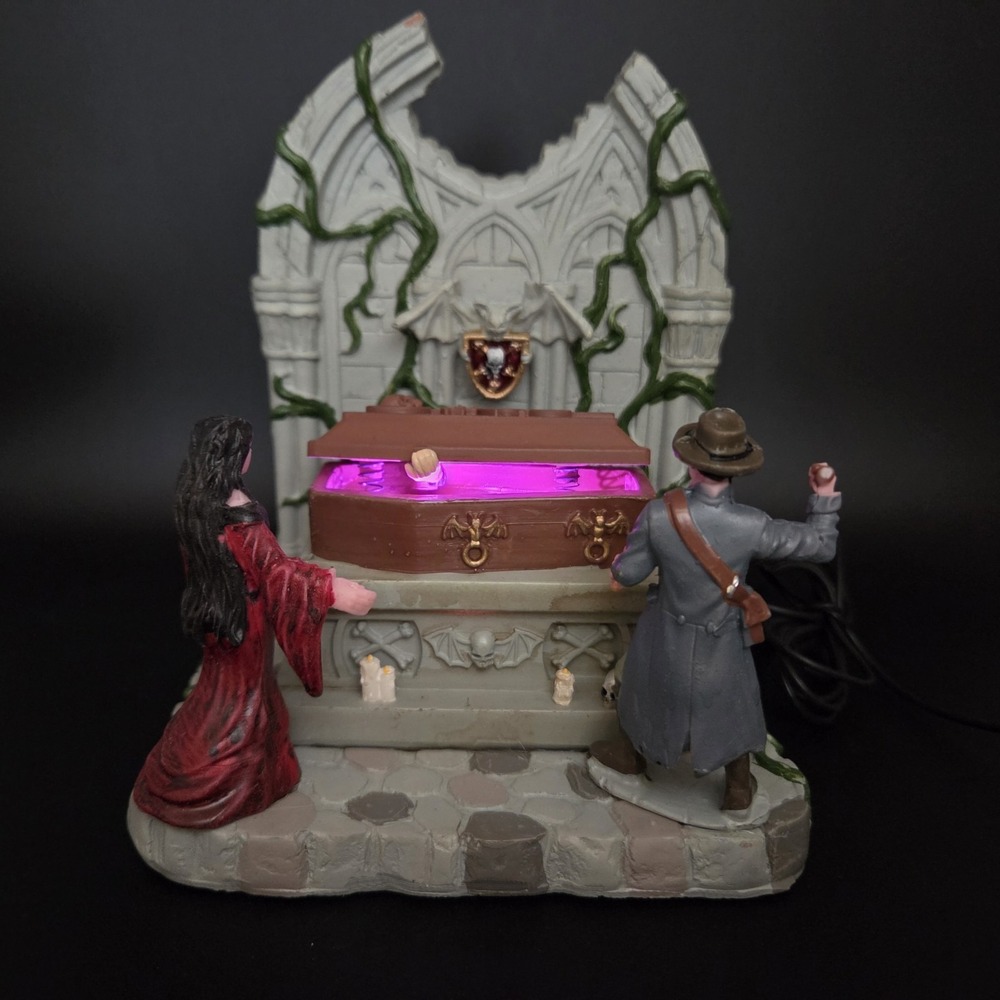 Lighted Coffin 54442 Lemax Spooky Town Halloween Village